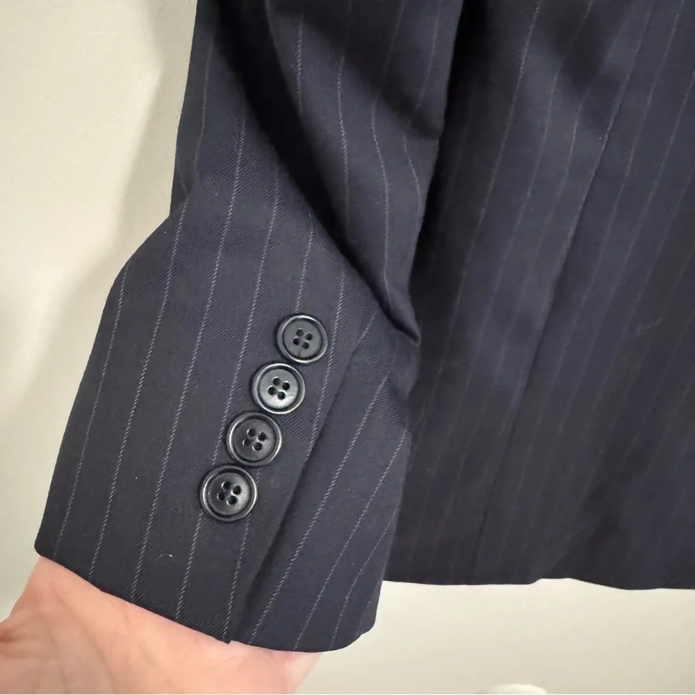 Brooks Brothers Dark Navy Pinstripe Blazer
